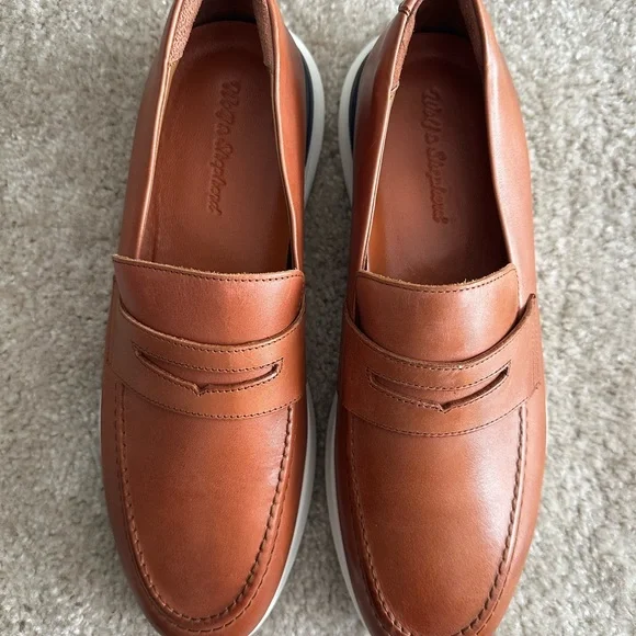 New Wolfe & Sheperds Men's Brown Loafers - Picture 3 of 3